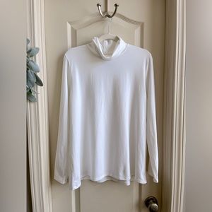 J.Jill White Long Sleeve Turtleneck Soft Pure Jill Material